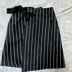 Maje blue striped skirt
